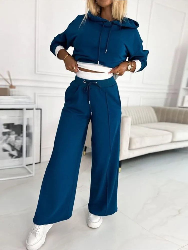 Lavinque outfit set Bleu / S Ensemble Jogging Femme | Confort & Style | Hiver Décontracté