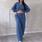 Lavinque outfit set Bleu / S Ensemble Lin Chemise et Pantalon | Minimaliste | Léger et Élégant