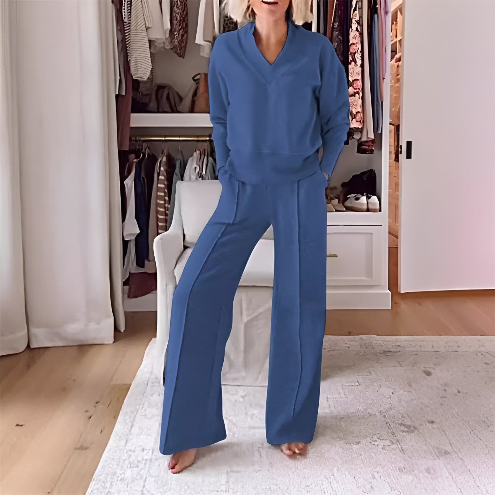 Lavinque outfit set Bleu / S Ensemble Loungewear Élégant | Confort &  Style | Parfait pour le Quotidien