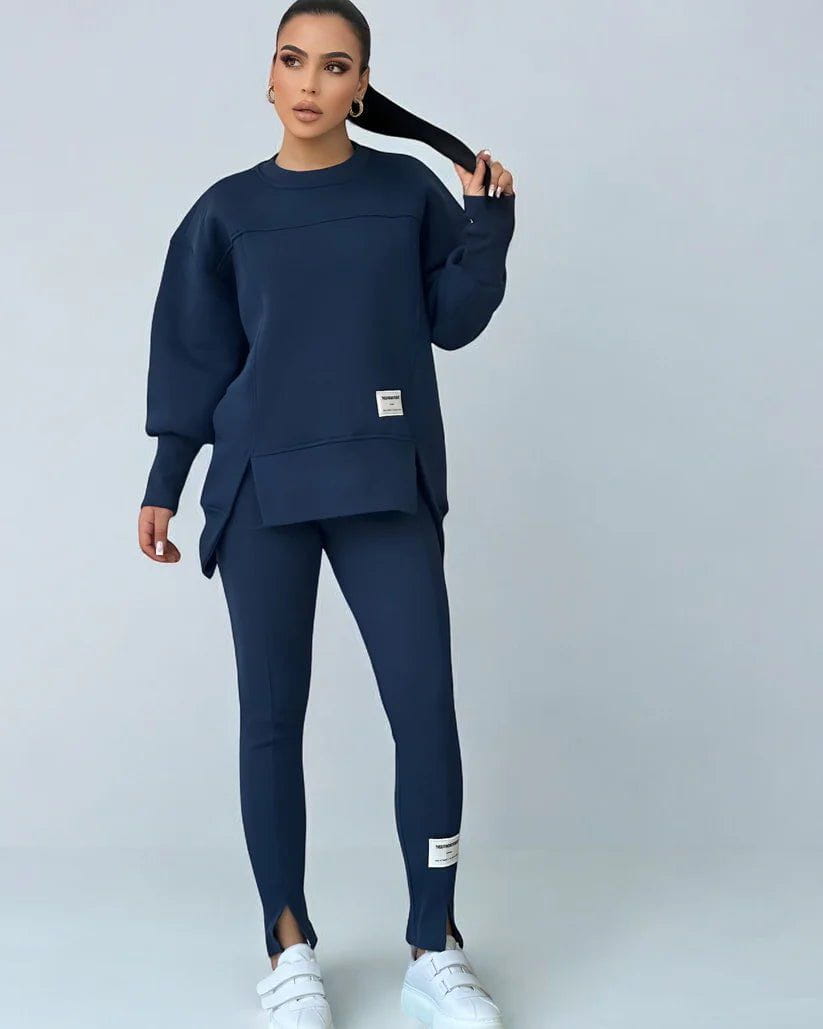Lavinque Outfit set Bleu / S Ensemble Sweat et Legging | Bleu Marine | Sporty et Ultra Confortable