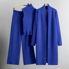 Lavinque outfit set Bleu / Taille unique Ensemble Tricot 3 Pièces | Élégance Minimaliste | Confort et Style