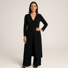 Lavinque Outfit set Combinaison Blanche Élégante | Effet Robe Longue | Fluide et Raffinée