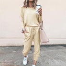 Lavinque Outfit set Crème / S Ensemble Décontracté Femme | Bleu Cobalt | Ultra Confort & Style Quotidien