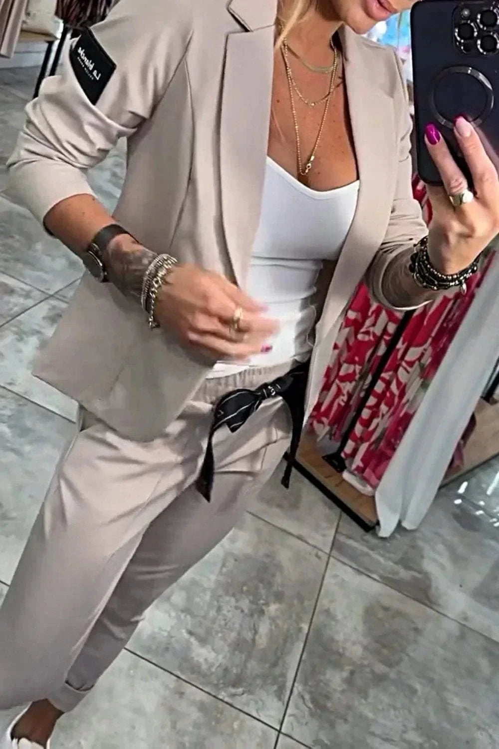 Lavinque outfit set Ensemble Blazer et Jogger | Chic Décontracté | Élégance et Confort