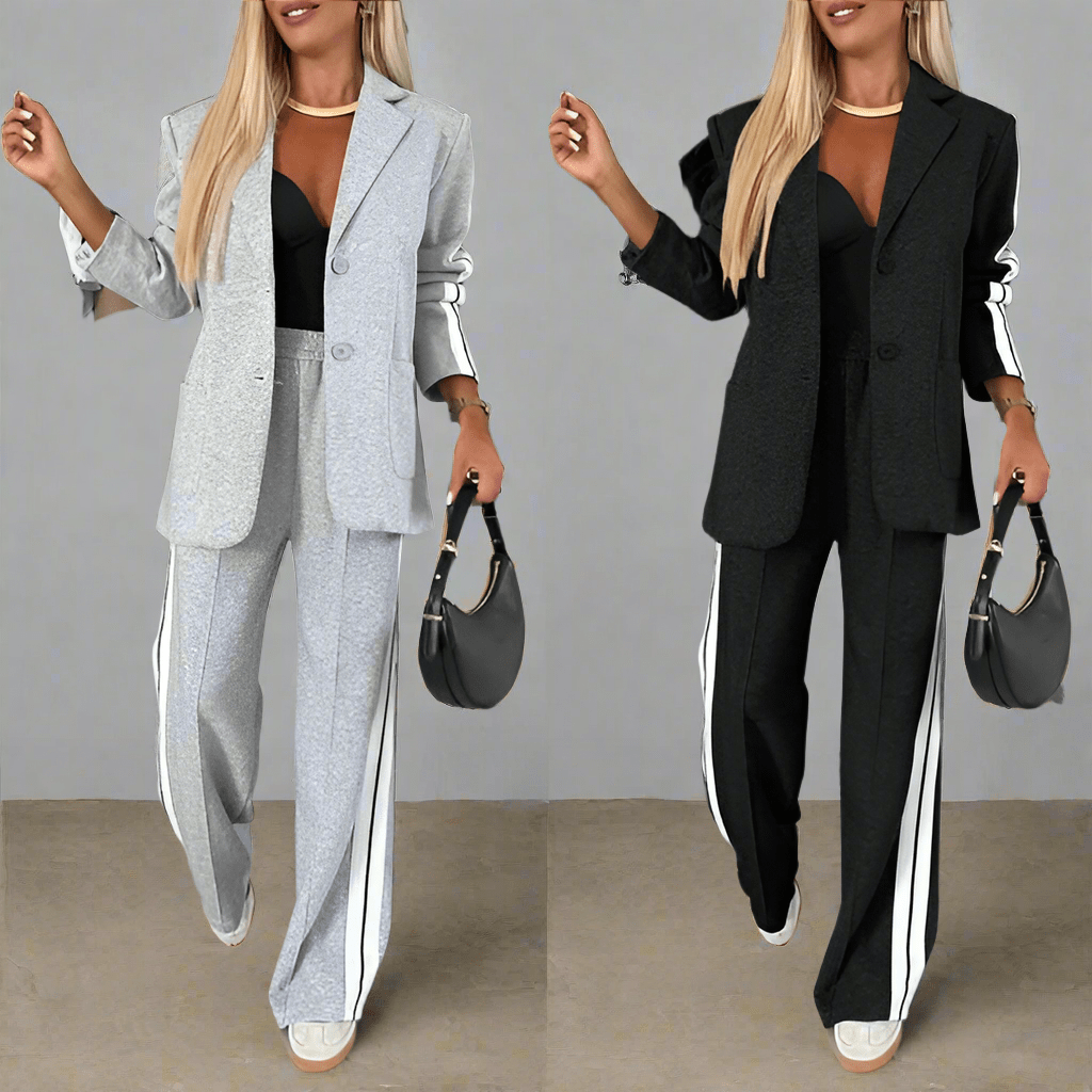 Lavinque outfit set Ensemble Blazer et Pantalon Sport Chic | Tendance | Élégance et Confort