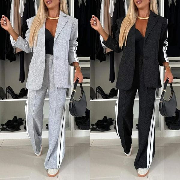 Lavinque outfit set Ensemble Blazer et Pantalon Sport Chic | Tendance | Élégance et Confort