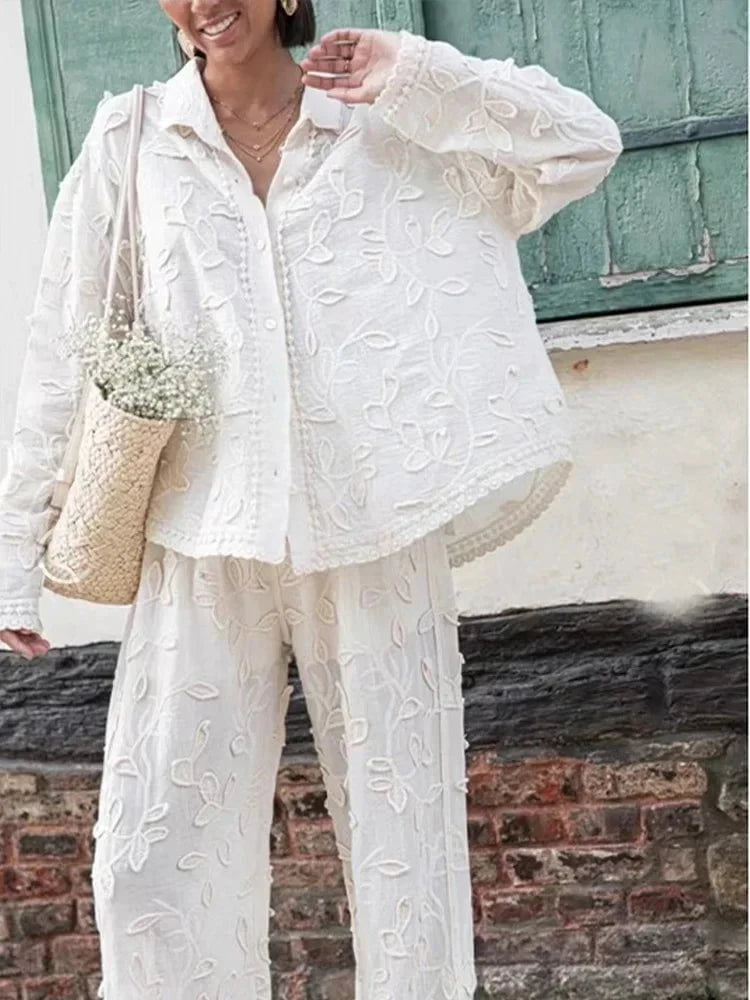 Lavinque outfit set Ensemble Bohème en Coton Brodé | Élégance Naturelle | Léger & Raffiné