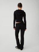 Lavinque Outfit set Ensemble Crop & Jogging Maille | Gris Taupe | Sexy & Confort Cosy