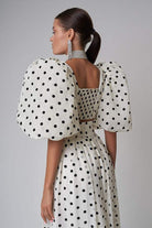Lavinque outfit set Ensemble Crop Top et Jupe Fendue à Pois | Audacieux | Léger et Glamour