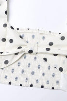 Lavinque outfit set Ensemble Crop Top et Jupe Fendue à Pois | Audacieux | Léger et Glamour