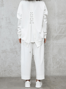 Lavinque Outfit set Ensemble Décontracté en Coton | Blanc | Minimaliste et Confort Absolu