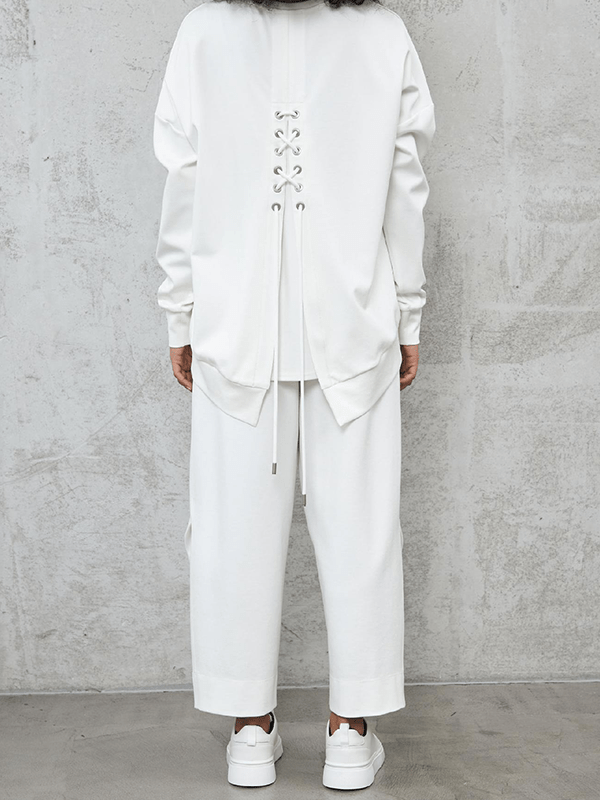 Lavinque Outfit set Ensemble Décontracté en Coton | Blanc | Minimaliste et Confort Absolu