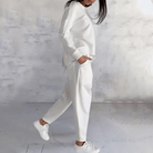 Lavinque Outfit set Ensemble Décontracté en Coton | Blanc | Minimaliste et Confort Absolu