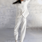 Lavinque Outfit set Ensemble Décontracté en Coton | Blanc | Minimaliste et Confort Absolu