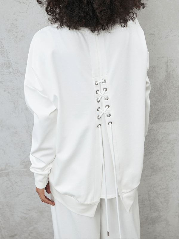 Lavinque Outfit set Ensemble Décontracté en Coton | Blanc | Minimaliste et Confort Absolu