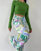 Lavinque outfit set Ensemble Fluide Femme | Motif Psychédélique | Élégance et Confort