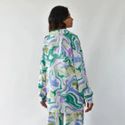 Lavinque outfit set Ensemble Fluide Femme | Motif Psychédélique | Élégance et Confort