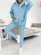 Lavinque Outfit set Ensemble Jogging Douillet | Gris Clair | Confort et Style Décontracté