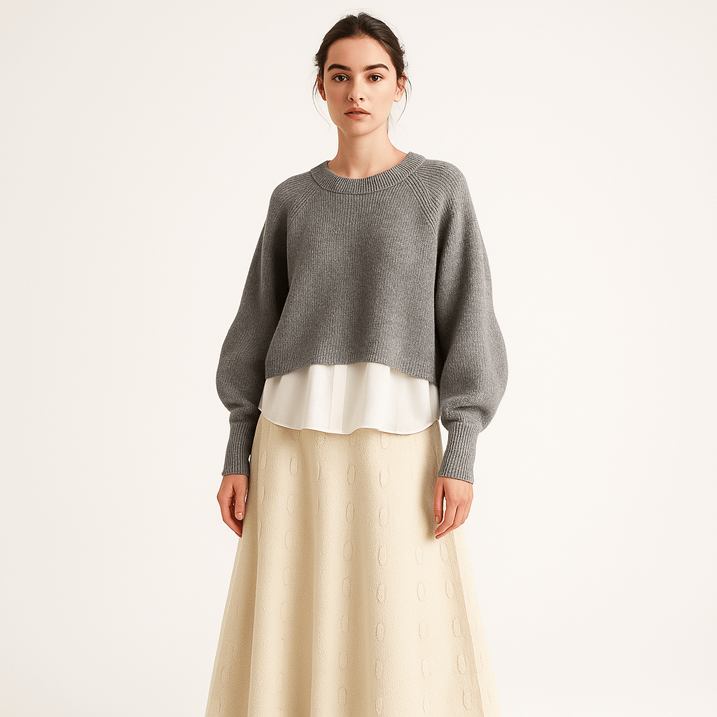 Lavinque Outfit set Ensemble Jupe Longue & Pull Oversize | Tricot | Élégant et Douillet