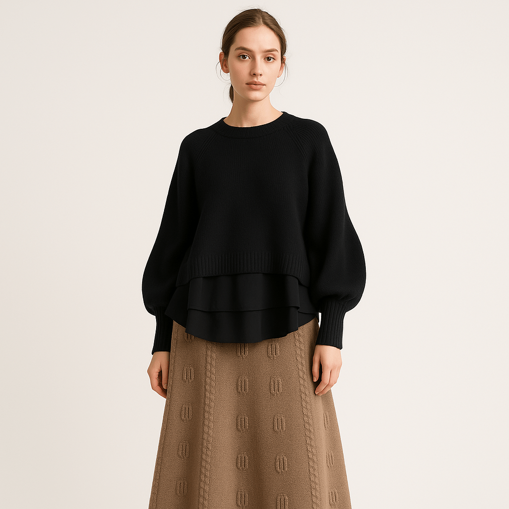 Lavinque Outfit set Ensemble Jupe Longue & Pull Oversize | Tricot | Élégant et Douillet
