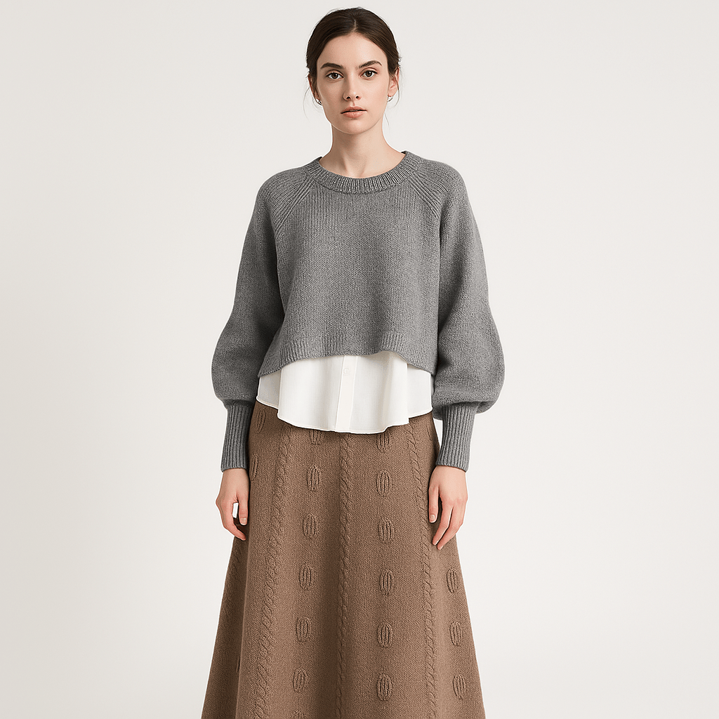 Lavinque Outfit set Ensemble Jupe Longue & Pull Oversize | Tricot | Élégant et Douillet