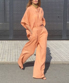 Lavinque outfit set Ensemble Lin Chemise et Pantalon Large | Élégant | Léger et Tendance