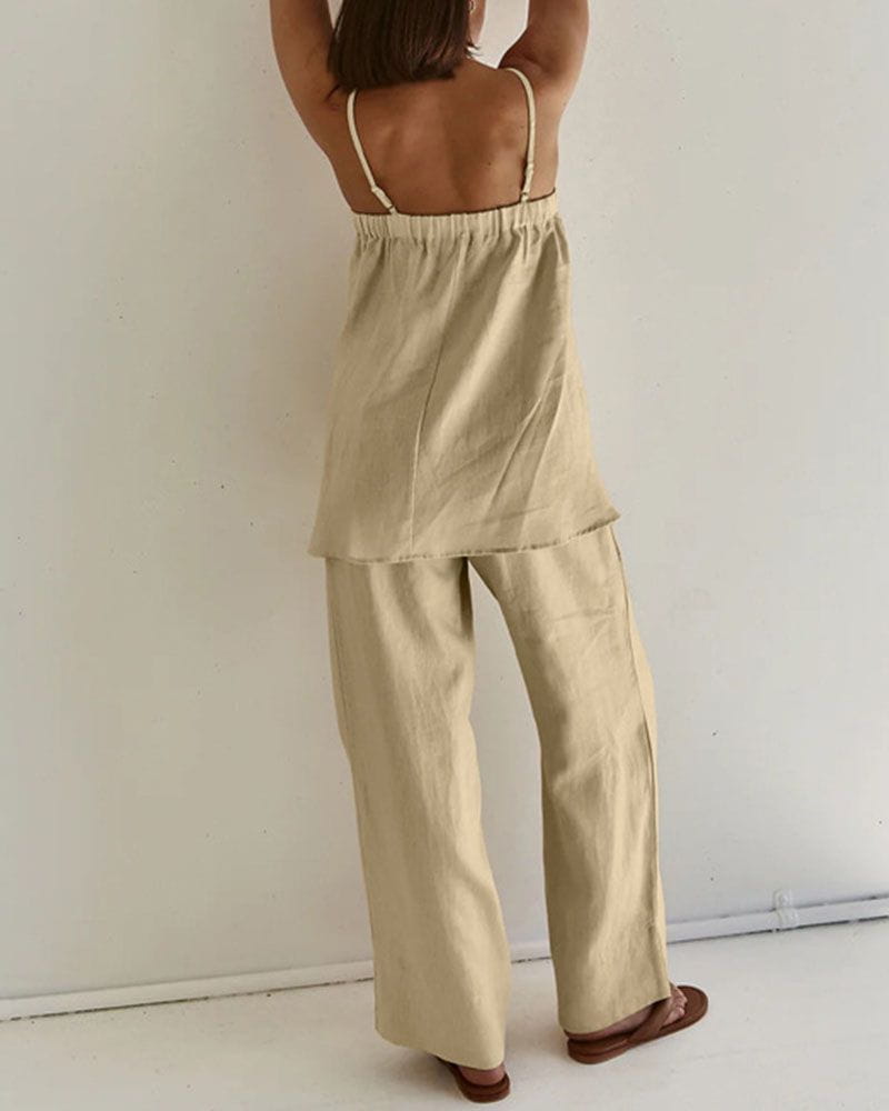 Lavinque outfit set Ensemble Lin Décontracté | Naturel | Léger et Élégant
