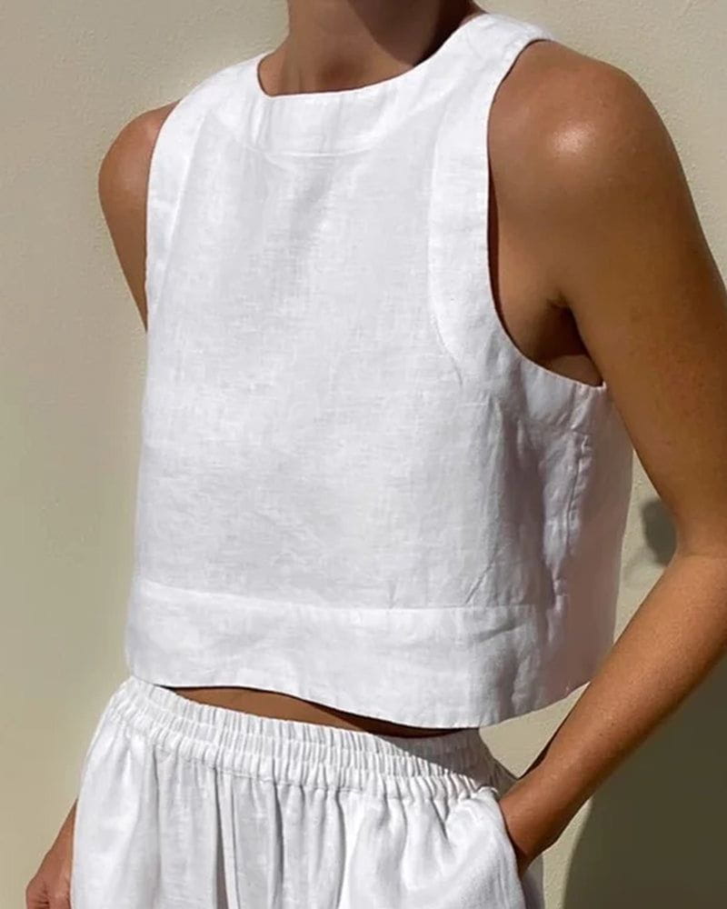 Lavinque outfit set Ensemble Lin Deux Pièces | Élégance Minimaliste | Léger & Respirant