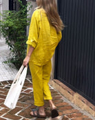 Lavinque outfit set Ensemble Lin Femme | Chemise et Pantalon | Léger et Élégant