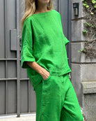 Lavinque outfit set Ensemble Lin Oversize | Décontracté | Léger et Élégant