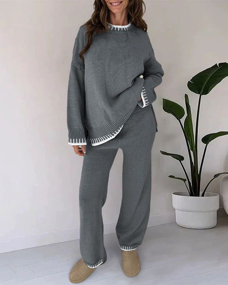 Lavinque Outfit set Ensemble Lounge Deux Pièces | Beige Chiné | Douceur & Détente