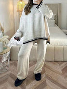 Lavinque Outfit set Ensemble Lounge Deux Pièces | Beige Chiné | Douceur & Détente