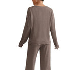 Lavinque outfit set Ensemble lounge en maille | Beige | Confort et élégance à la maison