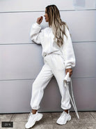 Lavinque outfit set Ensemble lounge oversize | Marron | Confort et style décontracté