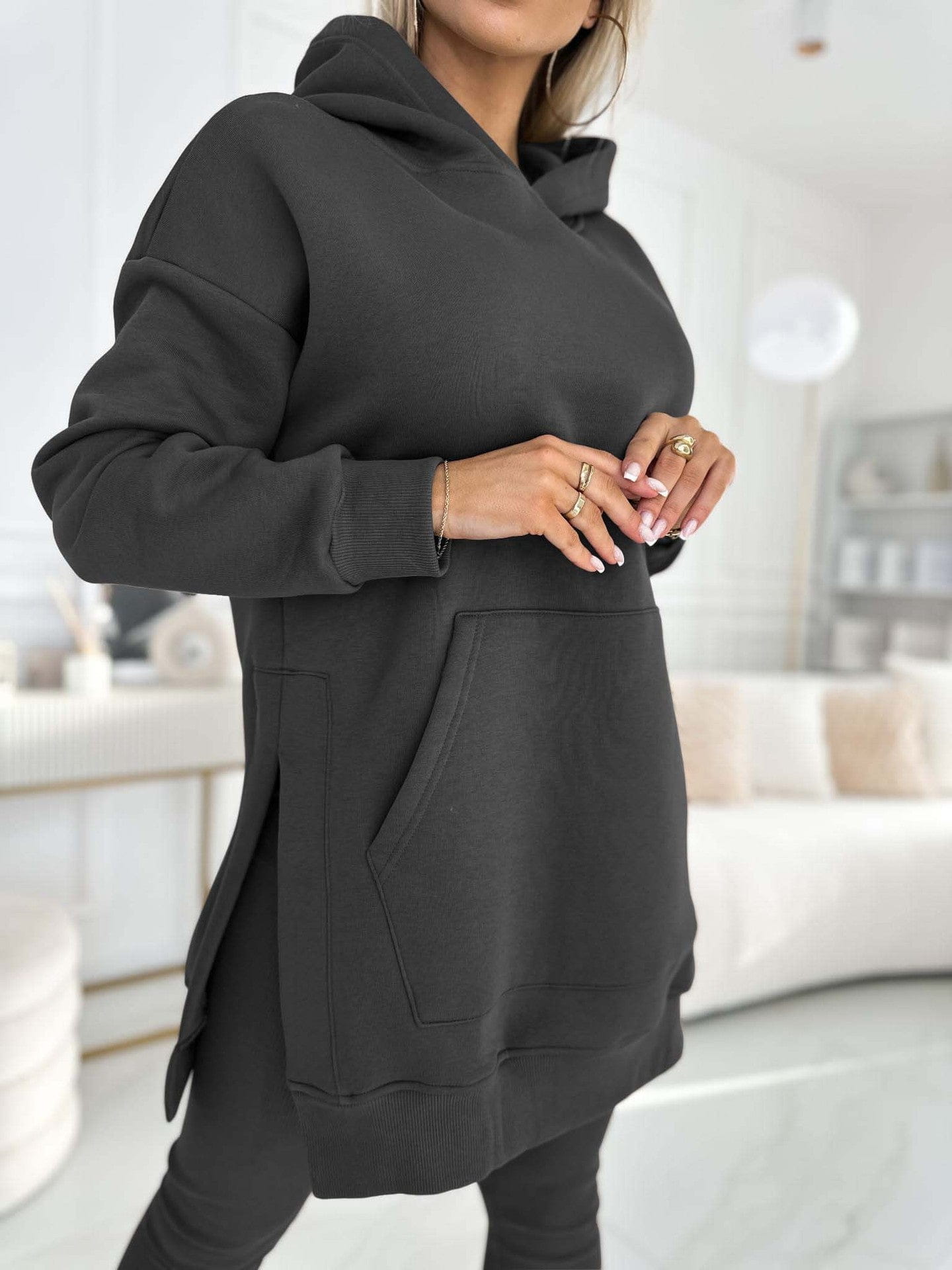 Lavinque Outfit set Ensemble Loungewear Femme | Confort Douillet | Marron Chocolat