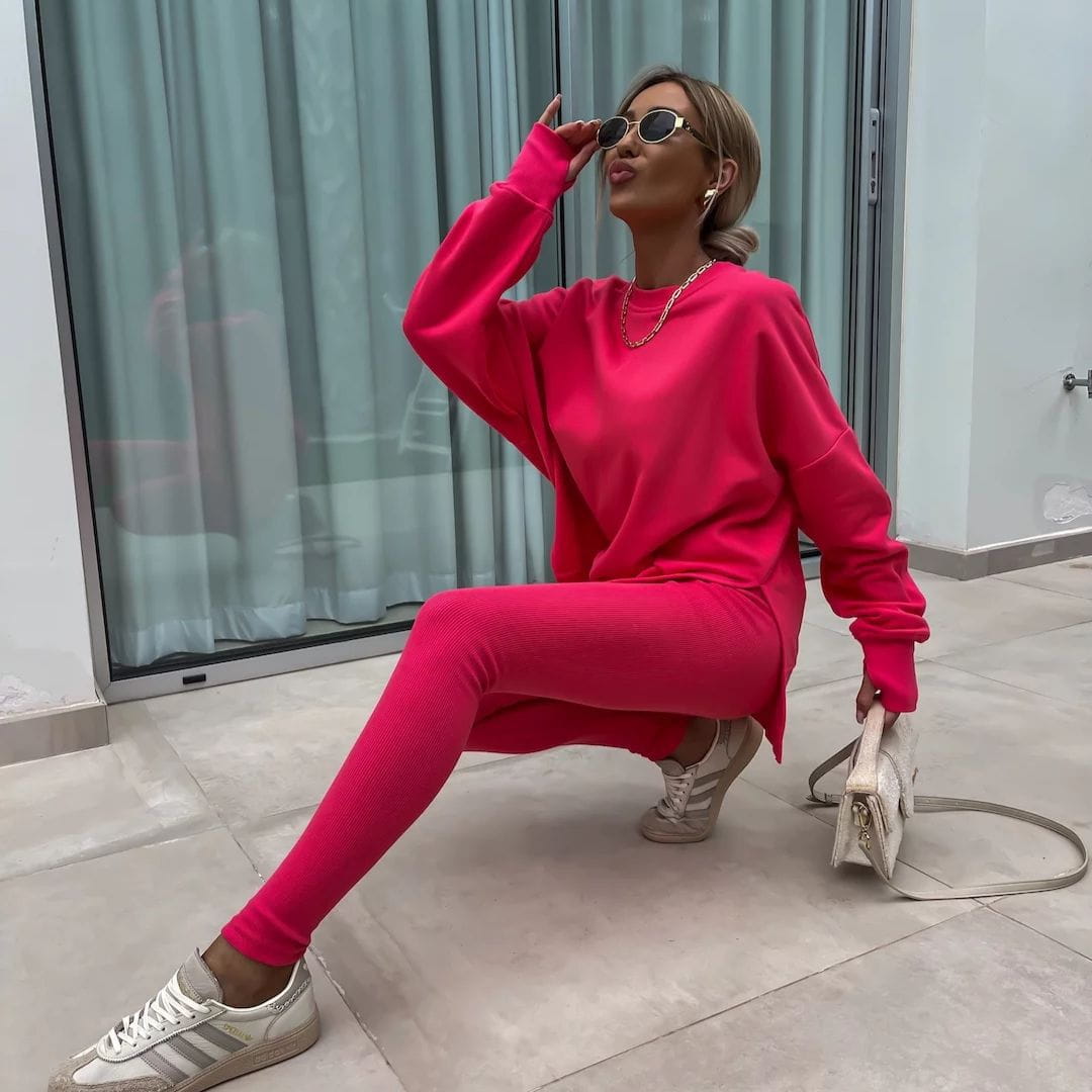 Lavinque Outfit set Ensemble Oversize en Coton | Marron | Confort et Style Urbain