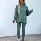 Lavinque Outfit set Ensemble Oversize en Coton | Marron | Confort et Style Urbain