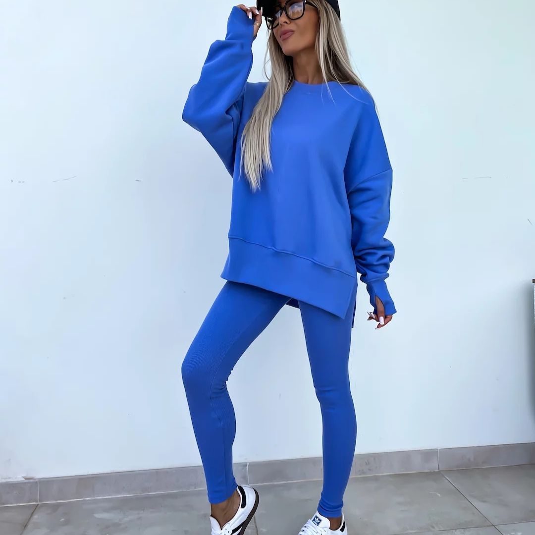 Lavinque Outfit set Ensemble Oversize en Coton | Marron | Confort et Style Urbain
