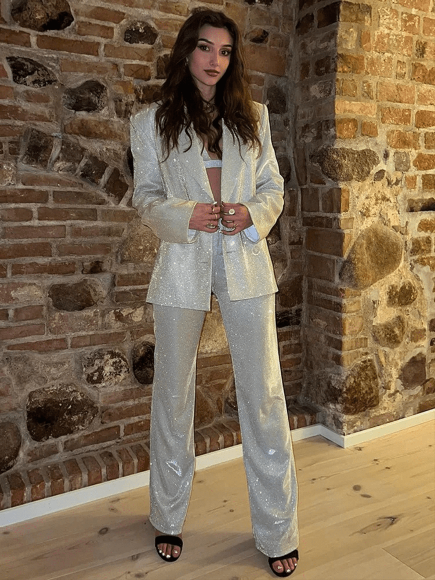 Lavinque outfit set Ensemble Pailleté 3 Pièces | Glamour & Brillance | Look de Soirée