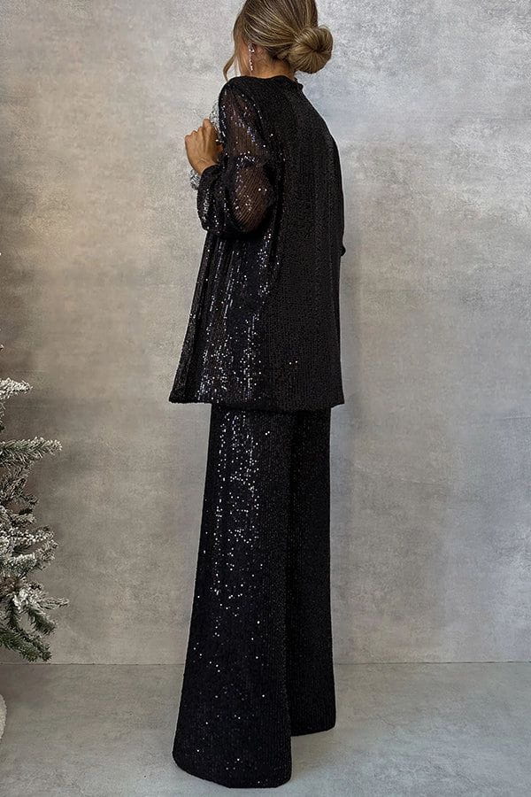 Lavinque outfit set Ensemble Paillettes Blazer et Pantalon | Soirée | Élégance et Éclat