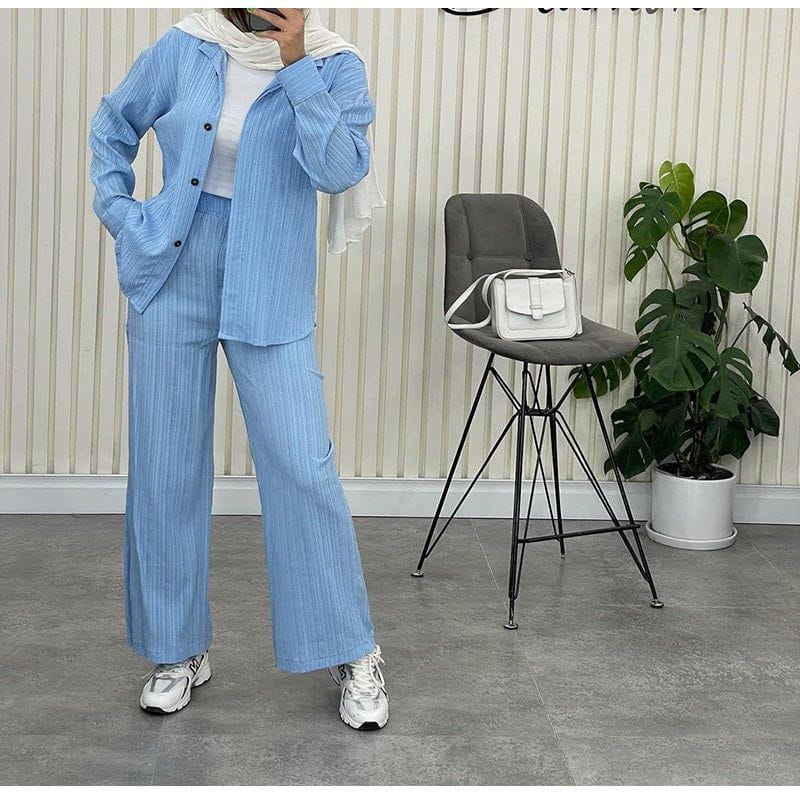 Lavinque outfit set Ensemble Pantalon & Chemise | Look Moderne | Élégance Décontractée