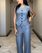 Lavinque outfit set Ensemble Pantalon & Gilet Cintré | Élégance Professionnelle | Coupe Ajustée