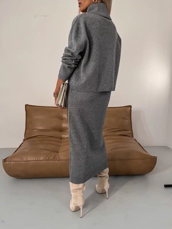 Lavinque outfit set Ensemble pull et jupe tricotée | Ensemble | Chic et confortable