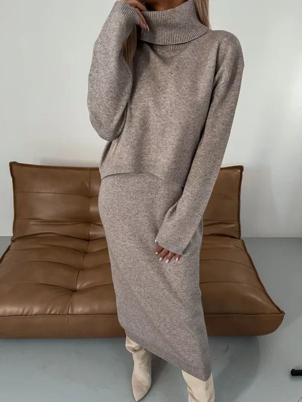 Lavinque outfit set Ensemble pull et jupe tricotée | Ensemble | Chic et confortable