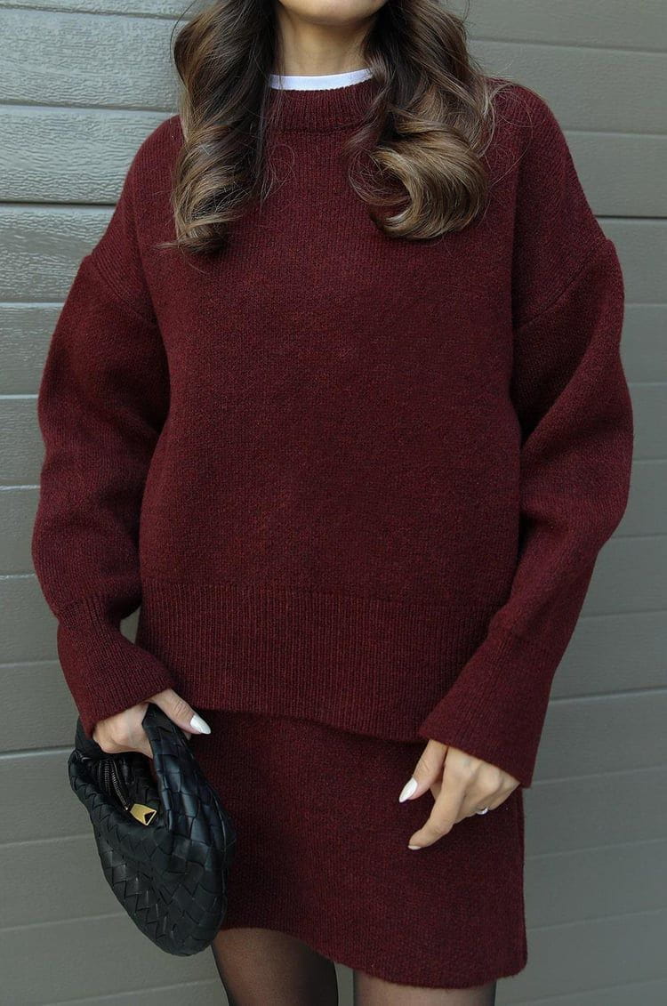 Lavinque outfit set Ensemble Pull & Jupe en Maille | Automne-Hiver | Élégance & Confort