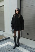 Lavinque outfit set Ensemble Pull Oversize & Jupe | Élégance & Confort | Look Automnal