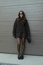 Lavinque outfit set Ensemble Pull Oversize & Jupe | Élégance & Confort | Look Automnal