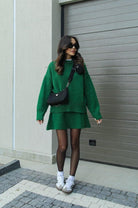 Lavinque outfit set Ensemble Pull Oversize & Jupe | Élégance & Confort | Look Automnal