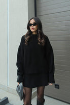 Lavinque outfit set Ensemble Pull Oversize & Jupe | Élégance & Confort | Look Automnal
