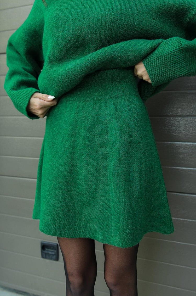Lavinque outfit set Ensemble Pull Oversize & Jupe | Élégance & Confort | Look Automnal